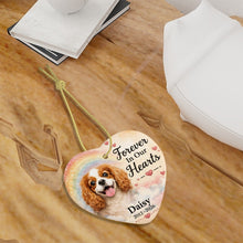Load image into Gallery viewer, Cavalier King Charles Spaniel Dog Ornament - Forever In Our Hearts Design - Personalized with Name-Christmas Ornament-Cavalier King Charles Spaniel,Christmas,Personalize Artwork-7