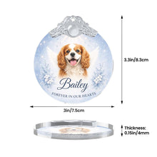 Load image into Gallery viewer, Cavalier King Charles Spaniel Ornament - Angel Dog Memorial Design - Personalized with Photo and Name-Christmas Ornament-Cavalier King Charles Spaniel,Christmas,Christmas Ornament,Personalize Artwork-6