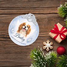 Load image into Gallery viewer, Cavalier King Charles Spaniel Ornament - Angel Dog Memorial Design - Personalized with Photo and Name-Christmas Ornament-Cavalier King Charles Spaniel,Christmas,Christmas Ornament,Personalize Artwork-7