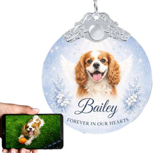 Load image into Gallery viewer, Cavalier King Charles Spaniel Ornament - Angel Dog Memorial Design - Personalized with Photo and Name-Christmas Ornament-Cavalier King Charles Spaniel,Christmas,Christmas Ornament,Personalize Artwork-1