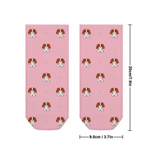 Load image into Gallery viewer, Cavalier King Socks - Ankle Length - Happy Cavalier King Charles Spaniels-Accessories-Accessories,Cavalier King Charles Spaniel,Dog Dad Gifts,Socks-19