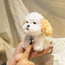 Load image into Gallery viewer, Cavapoo Soft Toy - Small - Silver Collar Sitting Cream White Cavapoo Plush Toy-2