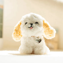 Load image into Gallery viewer, Cavapoo Soft Toy - Small - Silver Collar Sitting Cream White Cavapoo Plush Toy-5