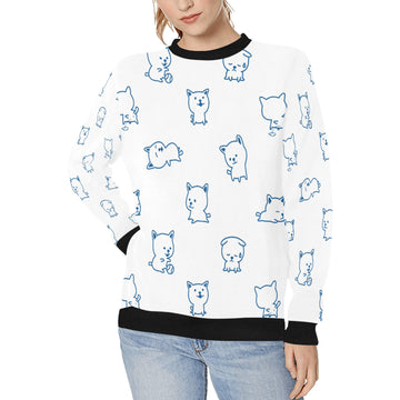Cutest White Chihuahua Love Women's Sweatshirt - 4 Colors-Apparel-Apparel, Chihuahua, Sweatshirt-3