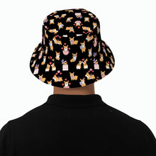 Load image into Gallery viewer, Celebration Corgi Love Bucket Hat-Hats &amp; Caps-53