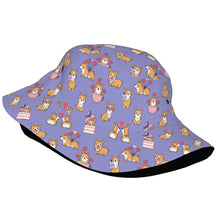 Load image into Gallery viewer, Celebration Corgi Love Bucket Hat-Hats &amp; Caps-34