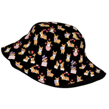 Load image into Gallery viewer, Celebration Corgi Love Bucket Hat-Hats &amp; Caps-50