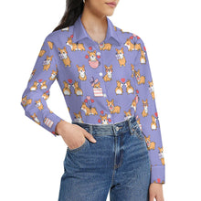 Load image into Gallery viewer, Celebration Corgi Love Women's Shirt-Apparel-Apparel,Corgi,Dog Mom Gifts,Shirt-13