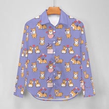 Load image into Gallery viewer, Celebration Corgi Love Women's Shirt-Apparel-Apparel,Corgi,Dog Mom Gifts,Shirt-18