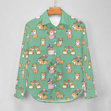 Load image into Gallery viewer, Celebration Corgi Love Women's Shirt-Apparel-Apparel,Corgi,Dog Mom Gifts,Shirt-20