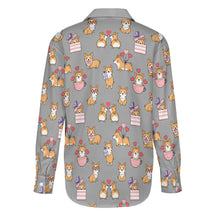 Load image into Gallery viewer, Celebration Corgi Love Women's Shirt-Apparel-Apparel,Corgi,Dog Mom Gifts,Shirt-23