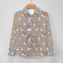 Load image into Gallery viewer, Celebration Corgi Love Women's Shirt-Apparel-Apparel,Corgi,Dog Mom Gifts,Shirt-25