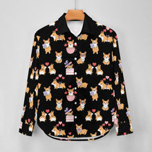 Load image into Gallery viewer, Celebration Corgi Love Women's Shirt-Apparel-Apparel,Corgi,Dog Mom Gifts,Shirt-30