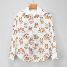 Load image into Gallery viewer, Celebration Corgi Love Women's Shirt-Apparel-Apparel,Corgi,Dog Mom Gifts,Shirt-4