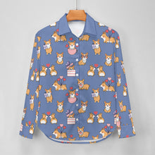 Load image into Gallery viewer, Celebration Corgi Love Women's Shirt-Apparel-Apparel,Corgi,Dog Mom Gifts,Shirt-9