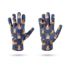 Load image into Gallery viewer, Celebration Corgis Love Touch Screen Gloves - 4 Colors-Accessories-Accessories, Corgi, Dog Dad Gifts, Dog Mom Gifts, Gloves-8