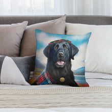 Load image into Gallery viewer, Celtic Cutie Black Labrador Plush Pillow Case-Cushion Cover-Black Labrador, Dog Dad Gifts, Dog Mom Gifts, Home Decor, Pillows-2