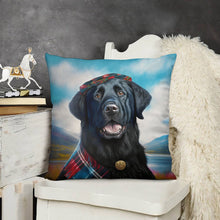 Load image into Gallery viewer, Celtic Cutie Black Labrador Plush Pillow Case-Cushion Cover-Black Labrador, Dog Dad Gifts, Dog Mom Gifts, Home Decor, Pillows-3