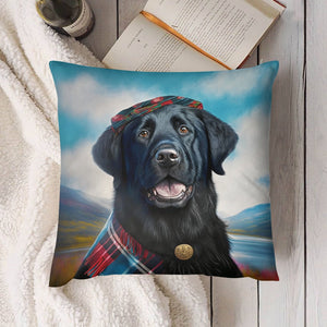 Celtic Cutie Black Labrador Plush Pillow Case-Cushion Cover-Black Labrador, Dog Dad Gifts, Dog Mom Gifts, Home Decor, Pillows-4