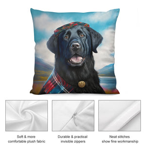 Celtic Cutie Black Labrador Plush Pillow Case-Cushion Cover-Black Labrador, Dog Dad Gifts, Dog Mom Gifts, Home Decor, Pillows-5