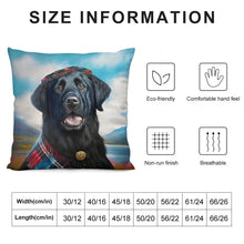 Load image into Gallery viewer, Celtic Cutie Black Labrador Plush Pillow Case-Cushion Cover-Black Labrador, Dog Dad Gifts, Dog Mom Gifts, Home Decor, Pillows-6