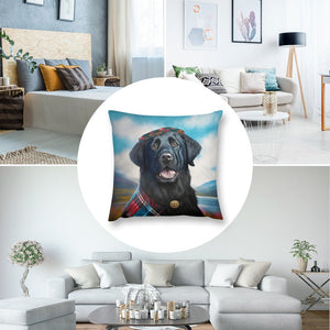 Celtic Cutie Black Labrador Plush Pillow Case-Cushion Cover-Black Labrador, Dog Dad Gifts, Dog Mom Gifts, Home Decor, Pillows-8