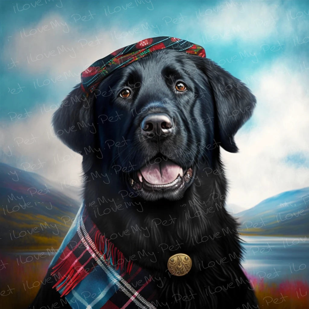 Celtic Cutie Black Labrador Wall Art Poster-Art-Black Labrador, Dog Art, Home Decor, Labrador, Poster-1