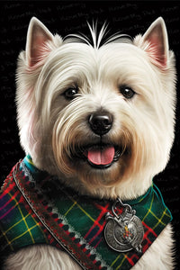 Celtic Cutie Westie Wall Art Poster-Art-Dog Art, Home Decor, Poster, West Highland Terrier-1