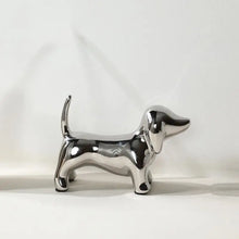 Load image into Gallery viewer, Ceramic and Enamel Timeless Dachshund Statues-2