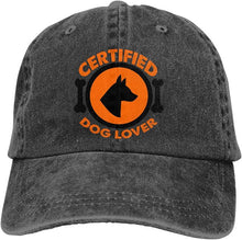 Load image into Gallery viewer, Image of a Doberman baseball cap in certified Doberman design