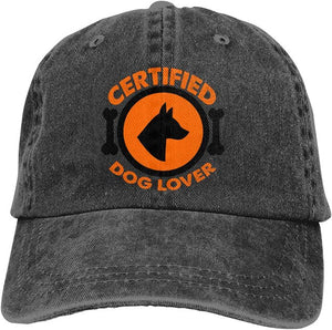 Image of a Doberman baseball cap in certified Doberman design