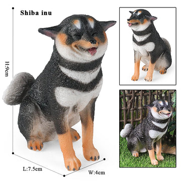 Charming Black Shiba Inu Figurine Sitting With A Cheerful Grin Shiba Inu 360x