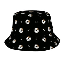 Load image into Gallery viewer, Charming Bully Delight Bucket Hat-Hats &amp; Caps-Accessories,American Bully,Dog Dad Gifts,Dog Mom Gifts,Hats-Midnight Black-One Size-33