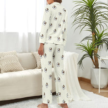 Load image into Gallery viewer, Charming Bully Delight Pajamas Set for Women-S-Ivory-1