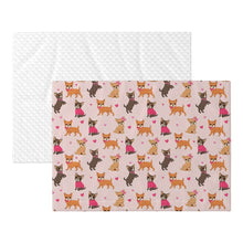 Load image into Gallery viewer, Charming Chihuahuas in Sweet Style Blanket for Dog-Pet Furniture-Blankets,Chihuahua,Home Decor-15