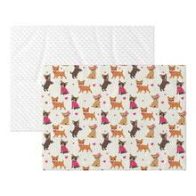 Load image into Gallery viewer, Charming Chihuahuas in Sweet Style Blanket for Dog-Pet Furniture-Blankets,Chihuahua,Home Decor-7