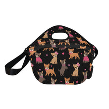 Load image into Gallery viewer, Charming Chihuahuas in Sweet Style Neoprene Lunch Bag-14