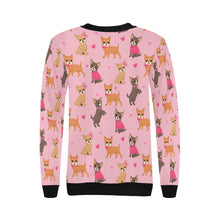 Load image into Gallery viewer, Charming Chihuahuas in Sweet Style Sweatshirt for Women-17