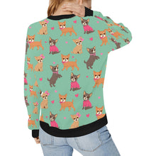 Load image into Gallery viewer, Charming Chihuahuas in Sweet Style Sweatshirt for Women-21