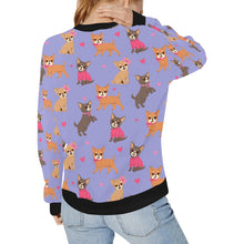 Load image into Gallery viewer, Charming Chihuahuas in Sweet Style Sweatshirt for Women-24