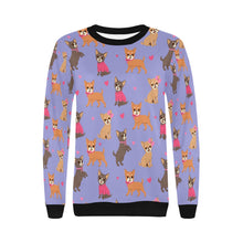 Load image into Gallery viewer, Charming Chihuahuas in Sweet Style Sweatshirt for Women-26