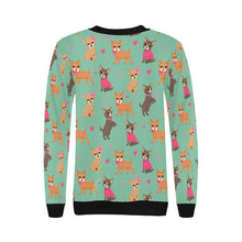 Load image into Gallery viewer, Charming Chihuahuas in Sweet Style Sweatshirt for Women-27