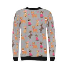 Load image into Gallery viewer, Charming Chihuahuas in Sweet Style Sweatshirt for Women-29