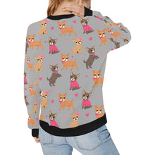 Load image into Gallery viewer, Charming Chihuahuas in Sweet Style Sweatshirt for Women-31