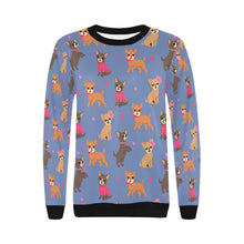 Load image into Gallery viewer, Charming Chihuahuas in Sweet Style Sweatshirt for Women-32