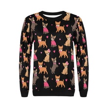 Load image into Gallery viewer, Charming Chihuahuas in Sweet Style Sweatshirt for Women-33
