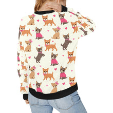 Load image into Gallery viewer, Charming Chihuahuas in Sweet Style Sweatshirt for Women-4