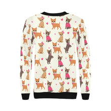 Load image into Gallery viewer, Charming Chihuahuas in Sweet Style Sweatshirt for Women-5