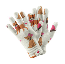 Load image into Gallery viewer, Charming Chihuahuas in Sweet Style Touch Screen Gloves-Accessories-Accessories, Dog Dad Gifts, Dog Mom Gifts, Gloves-4