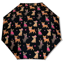 Load image into Gallery viewer, Charming Chihuahuas in Sweet Style Umbrella-Accessories-Accessories,Dog Mom Gifts,Umbrella-21
